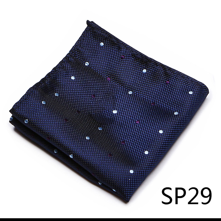 Heren Brits patroon effen kleur polyester zijden vierkante sjaal bruiloft pak zakdoek overhemd klaar op voorraad_voghion.com