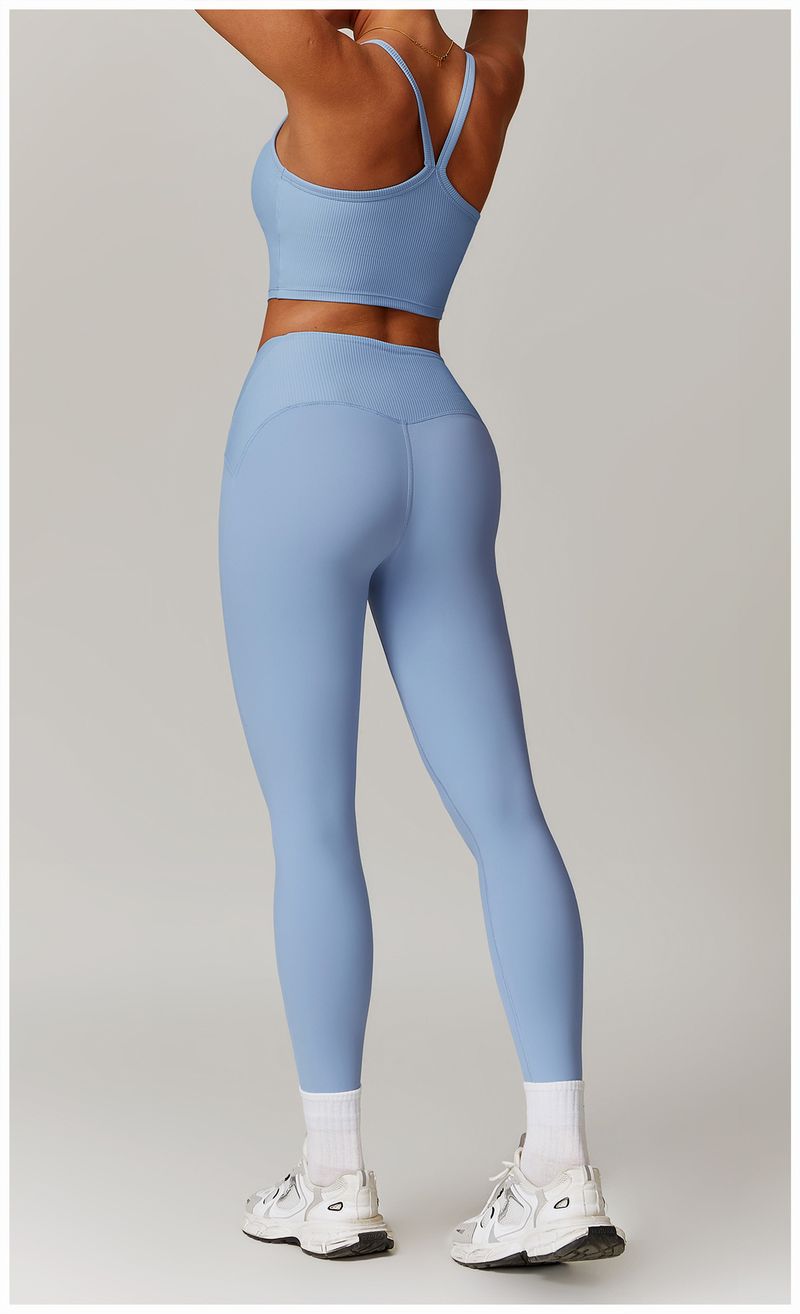 Zechuang Leisure Back Yoga Vest with Chest Cushion Tight Exercise Speed Drying Fitness Shockproof Top 8889_voghion.com