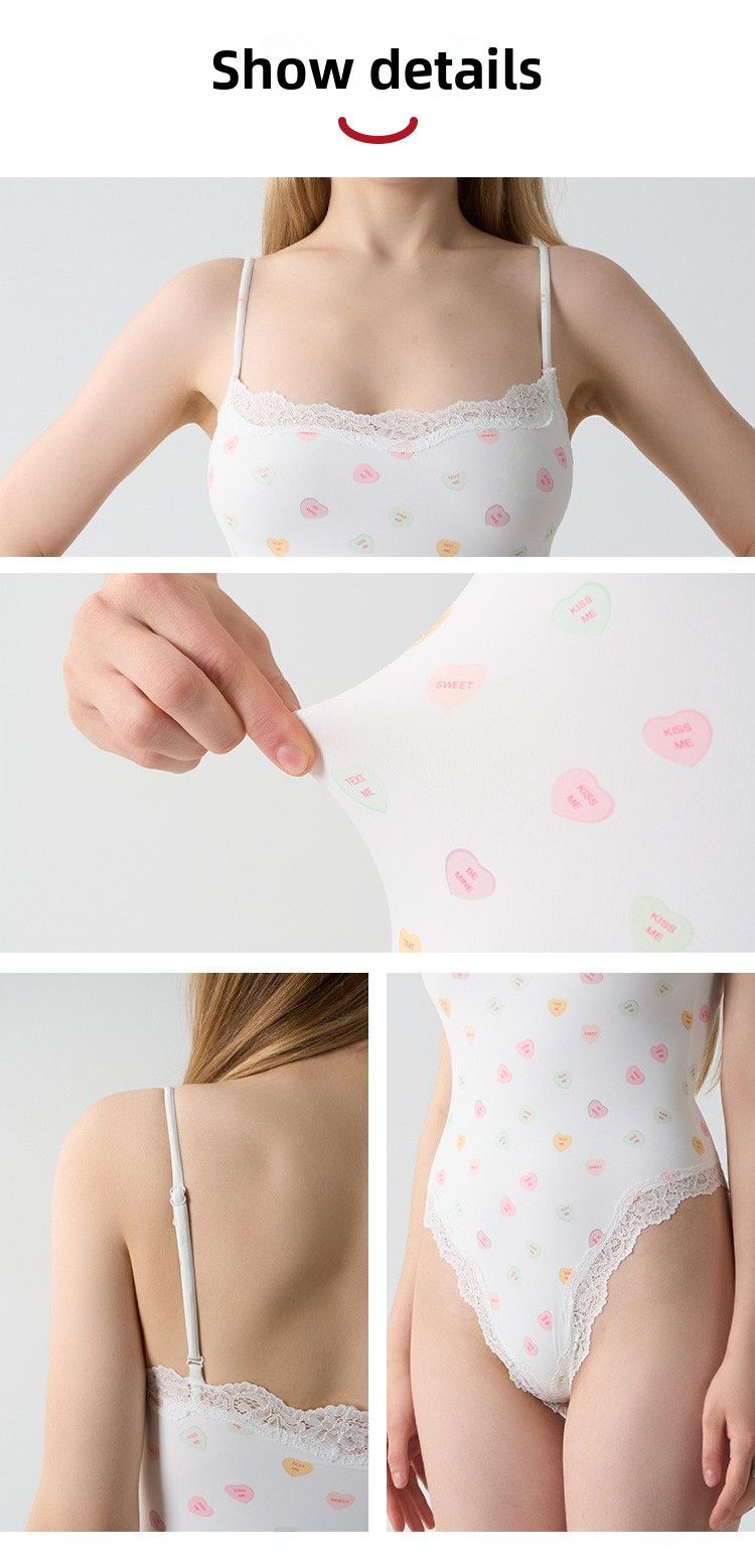 SKIMS Body imprimé cœurs bonbon pour la Saint-Valentin_voghion.com