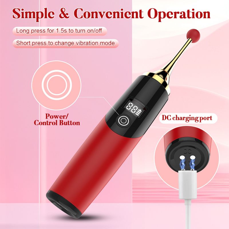 Female Masturbation 10 Frequency Strong Vibration Clitoral Stimulation C-Spot Massage Point Tide Pen Adult_voghion.com