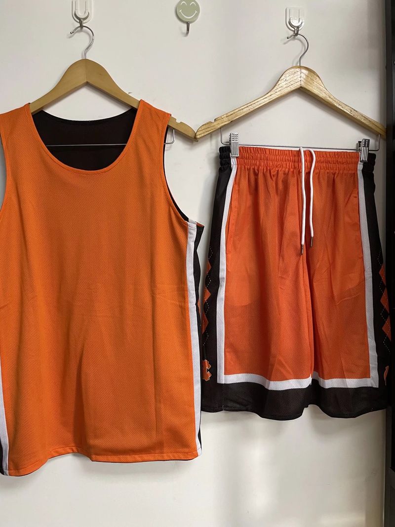 Duebelsäiteg Basketball Kostüm fir männlech Fachhéichschoul Studenten, Summer Spill Trikot, North Carolina Training Uniform, gedréckt_voghion.com