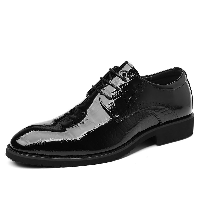 Leather For Men In Spring 2025, New Business Shiny And Trendy Shoes, British Men's Office Formal Patent Leather Shoes_voghion.com