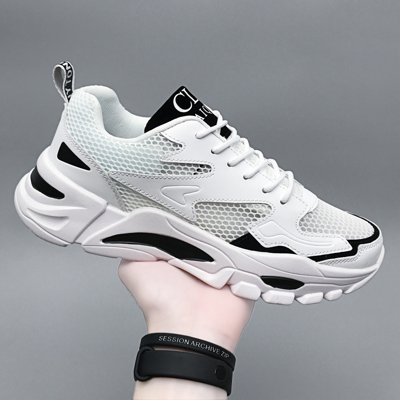 2024 summer mesh shoes men's shoes breathable hollow mesh small size young men's casual sports shoes running shoes_voghion.com