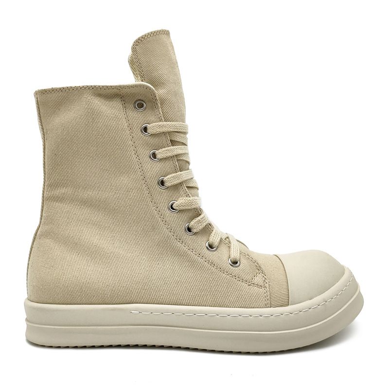 Scarpe da uomo alla moda, stile casual, da donna, stile coppia, Guangzhou 2024, di qualità imbattibile, con suola spessa e cerniera, in tela e con bordo alto._voghion.com