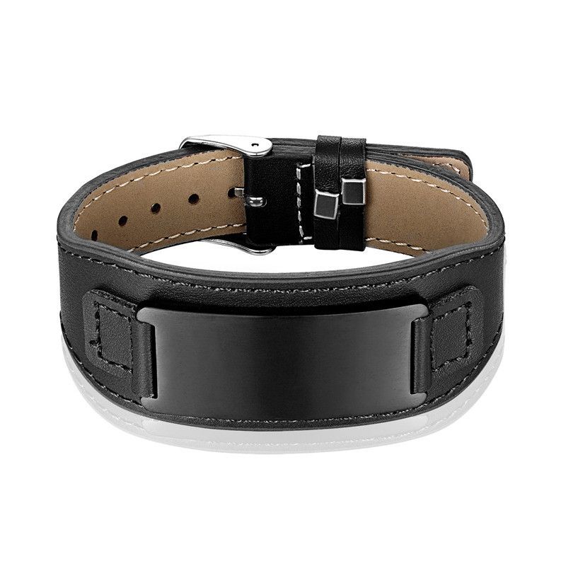 Nuovo cinturino per orologio regolabile in vera pelle curva in acciaio inossidabile, per uomo, fai da te_voghion.com