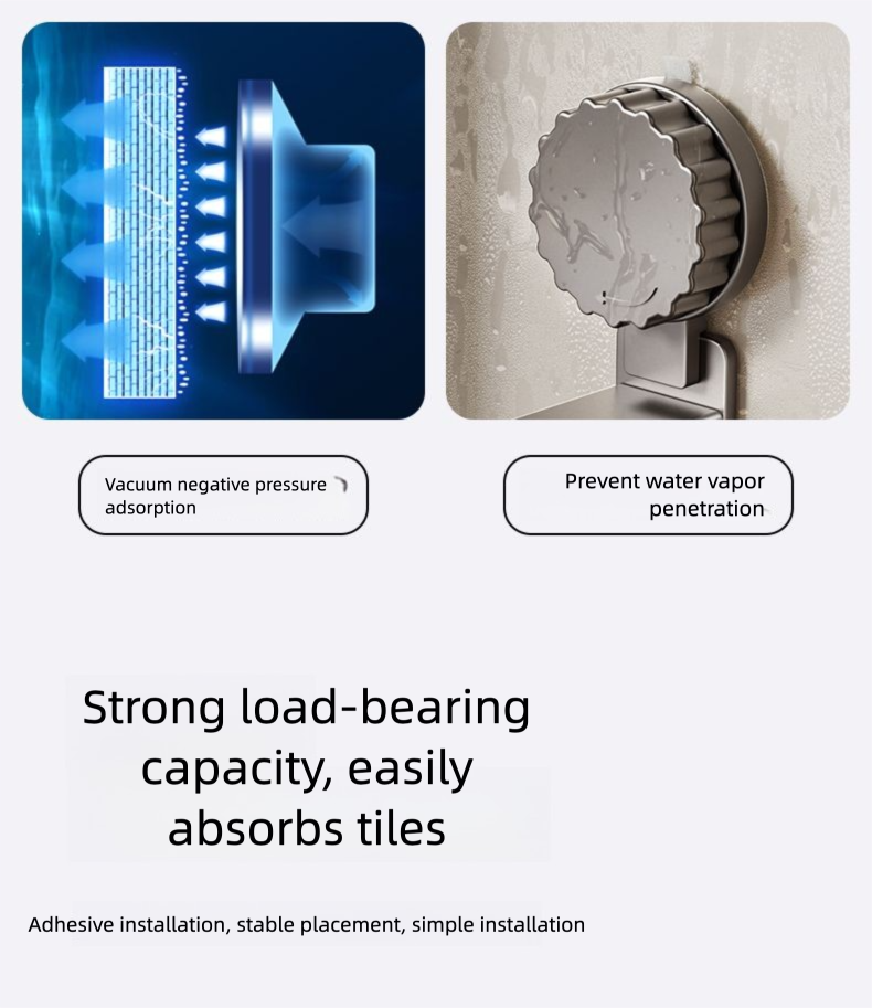 Mered Rotating Hook Suction Cup Storage For Spatulas And Spoons Wall-Mounted Hanging Rack Kitchen Utensil Organizer_voghion.com