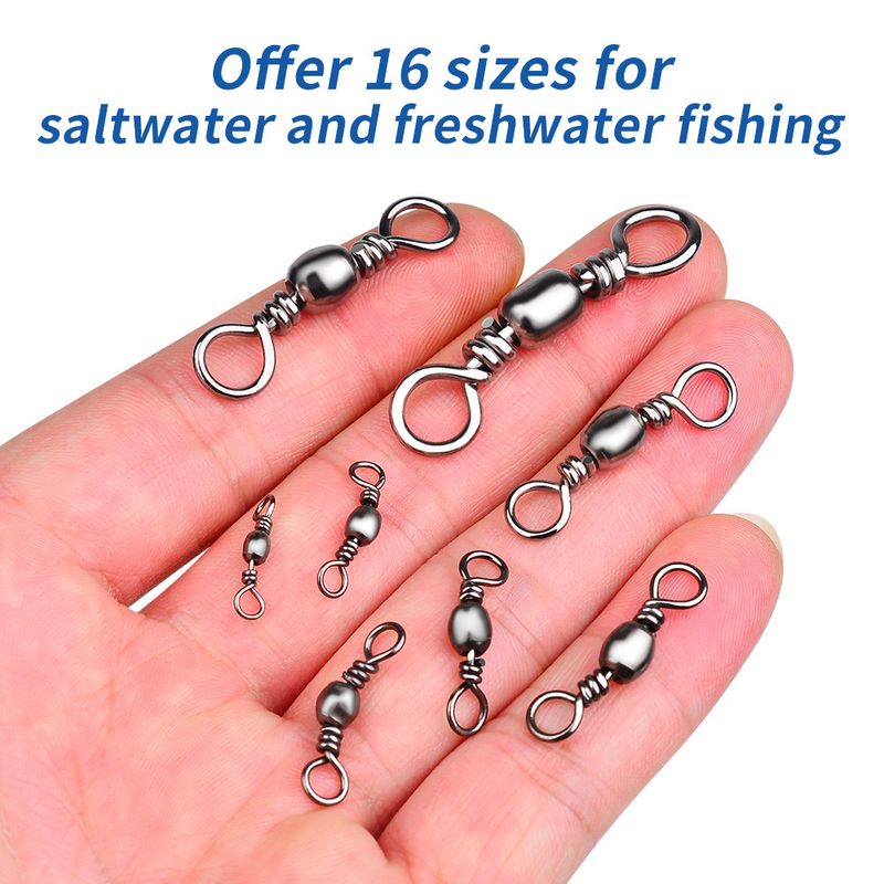 High-Speed Swivel Clip Lure Bottle-Shaped Pin Figure-8 Ring Connector Fishing Gear Accessories_voghion.com