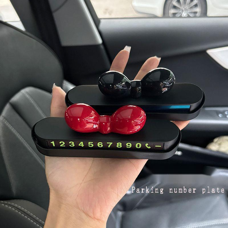 Temporary Parking 2024 New Model Number Plate Dopamine Creative Cute Car Mobile Phone Sign_voghion.com