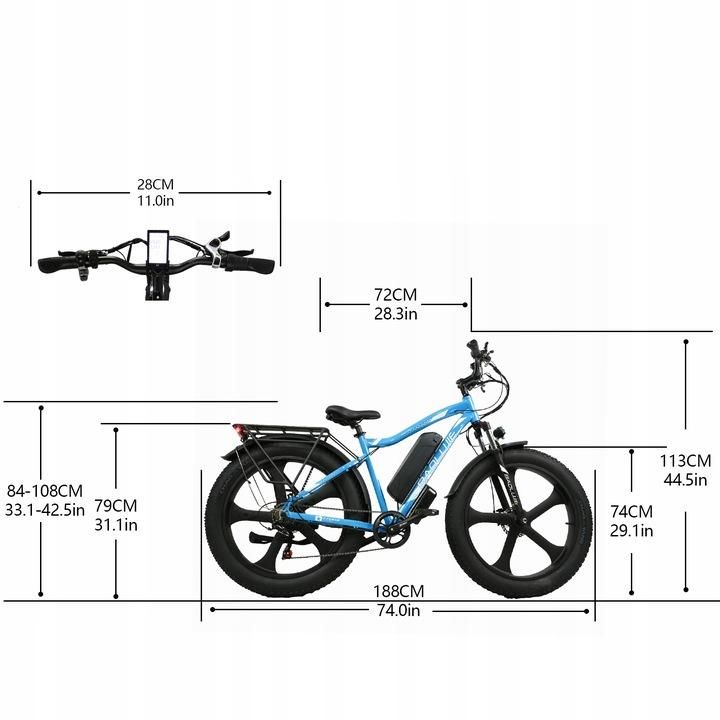 BAOLUJIE DP-2620 Electric Bicycle, All-in-One Wheel, 750W Motor, 48V 13Ah Battery, 7-Speed SHIMANO, Hydraulic Disc_voghion.com