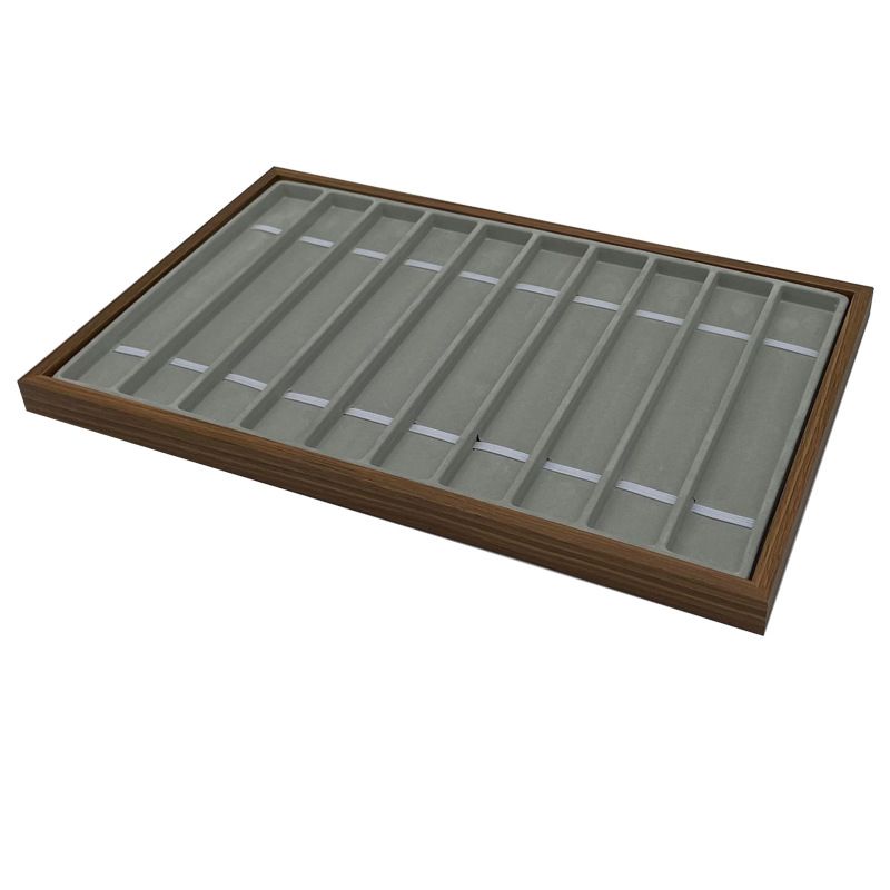 Valnötsträkorn 8-siffrigt klocka Försäljningsskylt 10-siffrigt klockarmband Displayplatta Halsband Propskylt_voghion.com