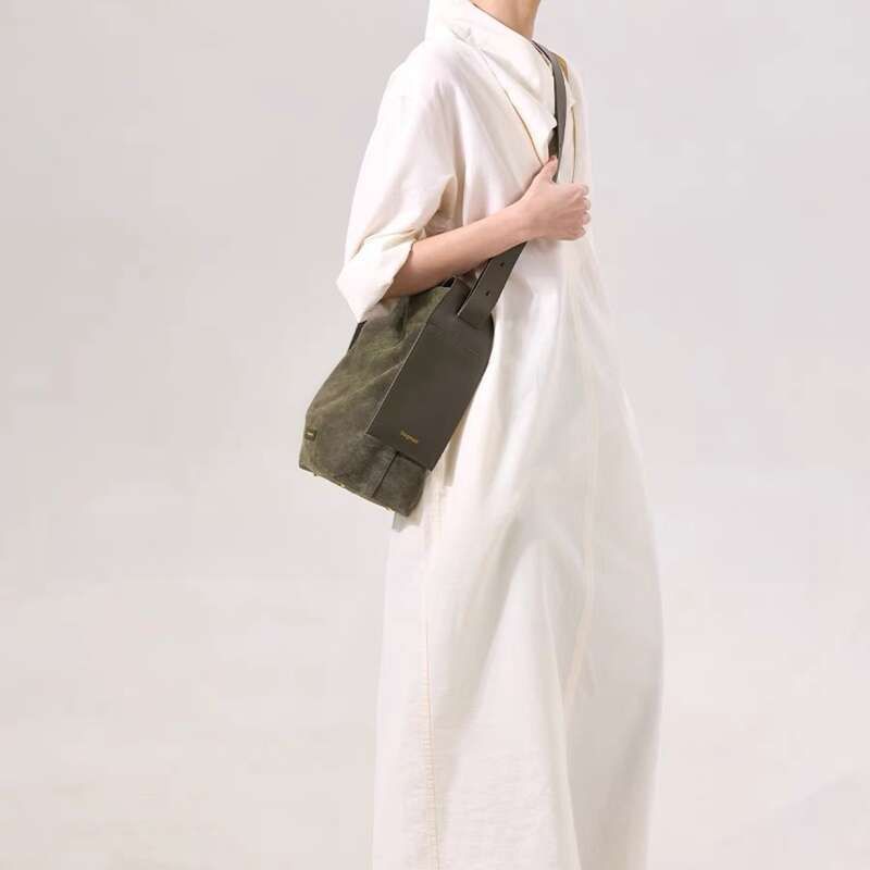 2025. gada jauna vidēja izmēra zamšādas piekarināma rokassoma ar auskariem, dizainera stils, plecu soma, Mahler rudens_voghion.com