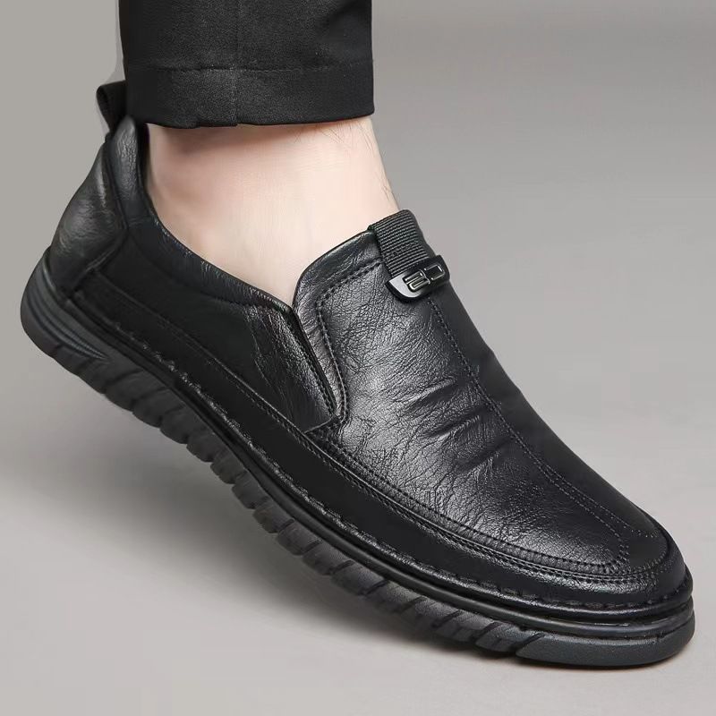 Fashion Spring And Autumn Versatile Non-Slip Casual Walking Comfortable Business Slip-On Sole Soft Surface Men's Shoes_voghion.com