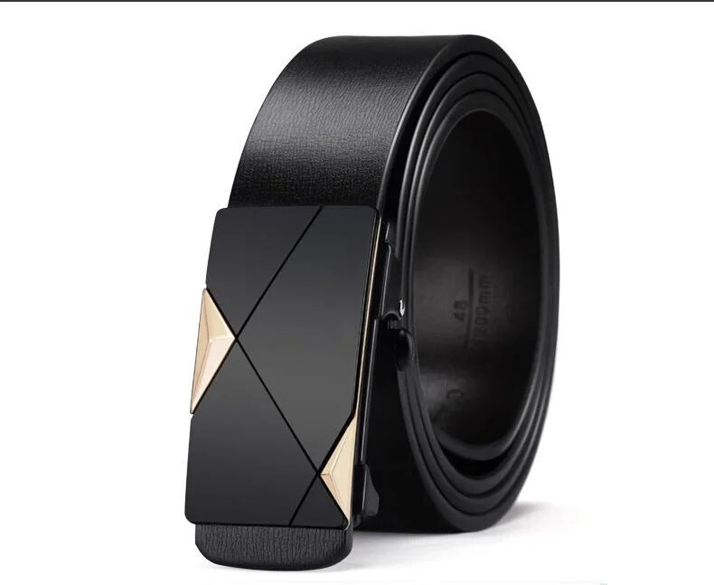 2023 New Hot Selling Belt for Men's Upgraded Automatic Buckle Two Layer Cowhide Belt, Trendy and Versatile Classic Pant Belt for Men_voghion.com
