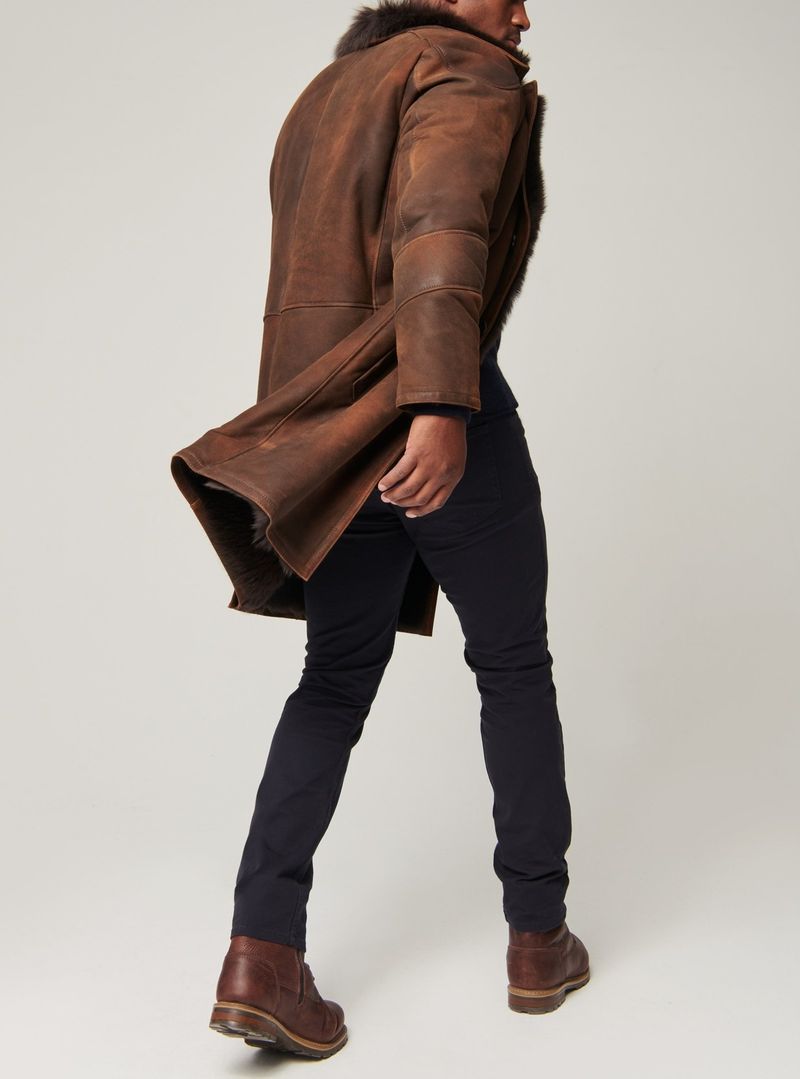 Pulse Pulse Italian Men Tuscan Long Wool Fur Winter Coat_voghion.com