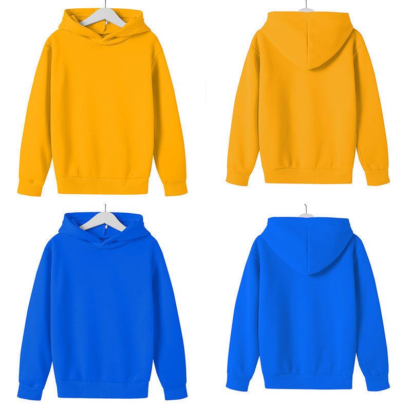 Set con cappuccio in pile per bambini - Morbido pullover in cotone con stampa a cartoni animati, capospalla caldo e casual unisex per ragazzi e ragazze (100-160 cm)_voghion.com