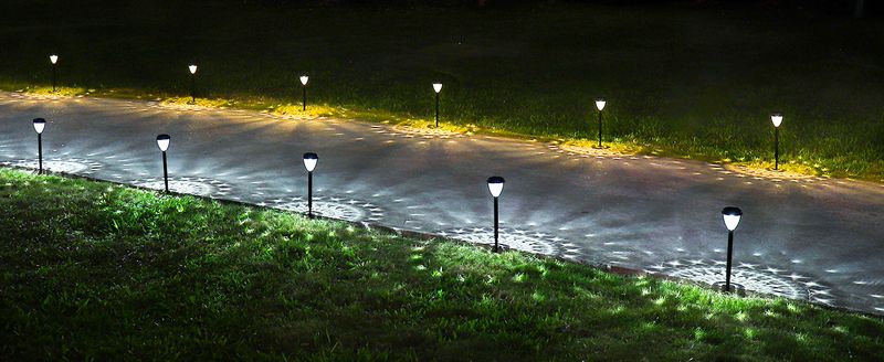 Lumini solare super luminoase, impermeabile, pachet de 10, de la amurg la zori, până la 12 ore, lumini solare pentru alei exterioare, cu pornire/oprire automată, lumini LED pentru peisaj_voghion.com