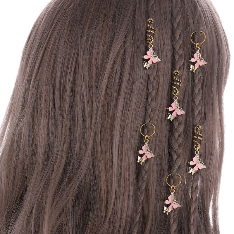 Eleganti fermagli per capelli a farfalla in metallo, fermagli per capelli alla moda per trecce di coda di cavallo da ragazza sexy_voghion.com