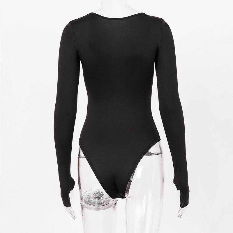 Herfst va va voom damesjumpsuit met lange mouwen, slanke jumpsuit._voghion.com