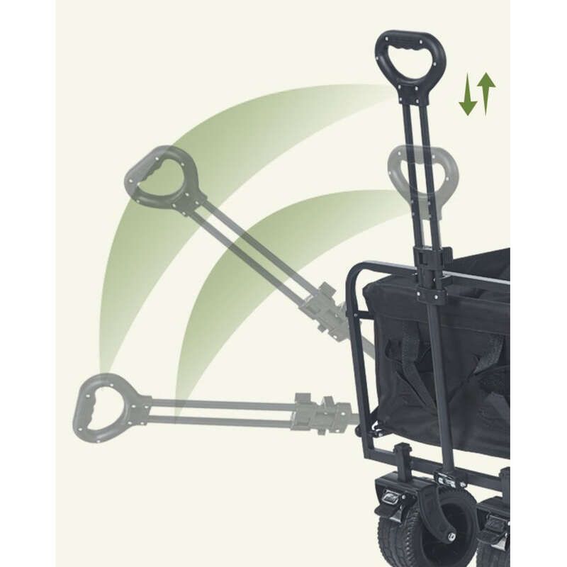 Campingzelt, verbesserter Outdoor-Campingwagen, verdickte große Räder_voghion.com