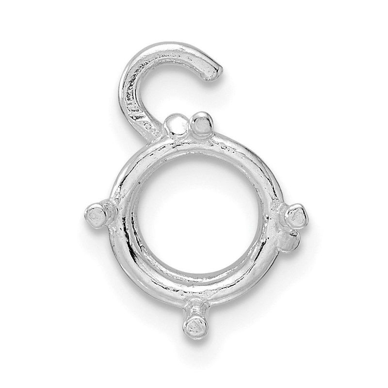 14kw Round 4-Prong Dangle 8.0mm Earring Component_voghion.com