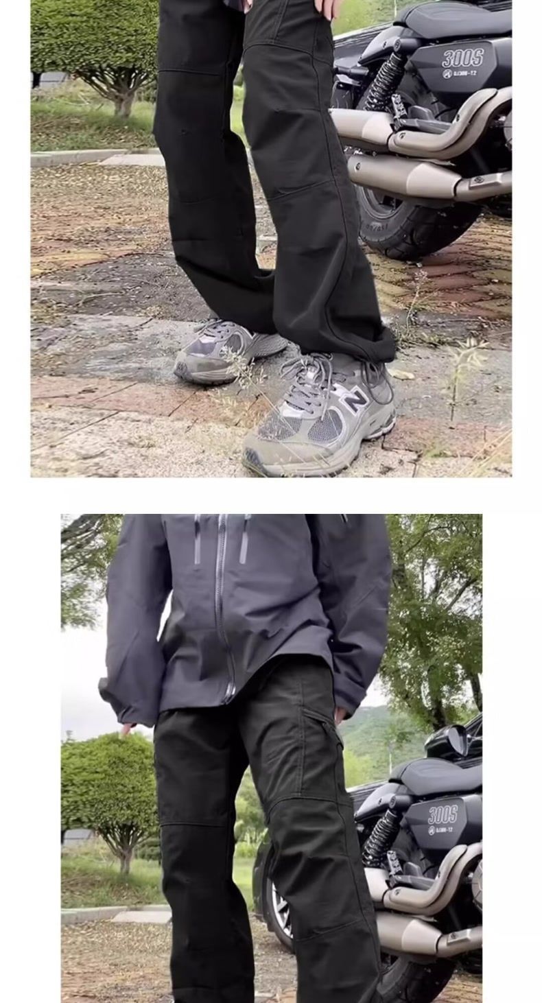 Funktioneller Windbreaker im rein amerikanischen Stil für Herren, schnelltrocknende Jogginghose mit Kordelzug für Frühling und Herbst, Outdoor-Arbeitskleidung_voghion.com