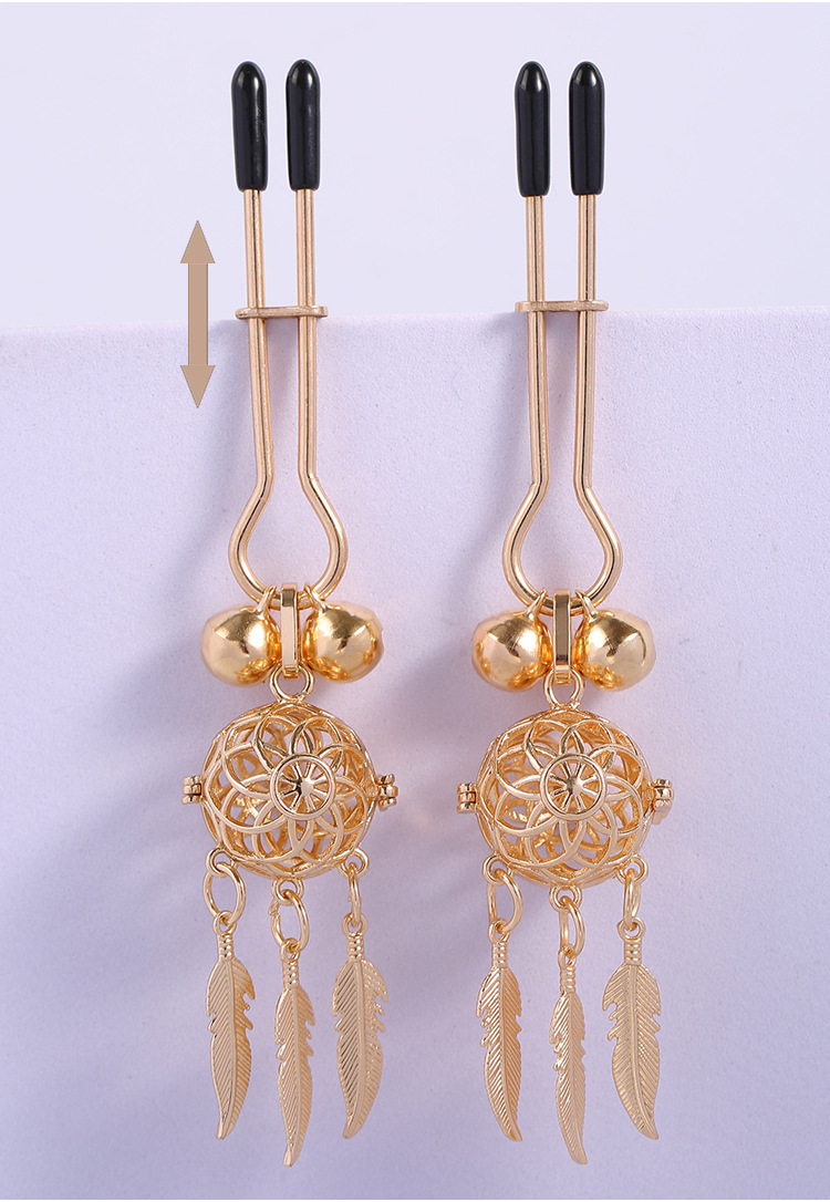 LuvBox Anneau d'amour Pinces à tétons érotiques Jouets SM de flirt Clochette de punition lumineuse avec veilleuse Produits pour adultes Coffret couleur_voghion.com