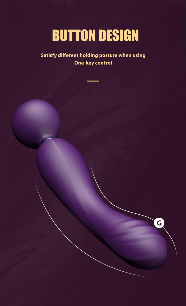 Purple Female Vibrator 10-Speed Strong Vibration Masturbator Adult Sex Toy Silicone Vibrating G-Spot Massager_voghion.com