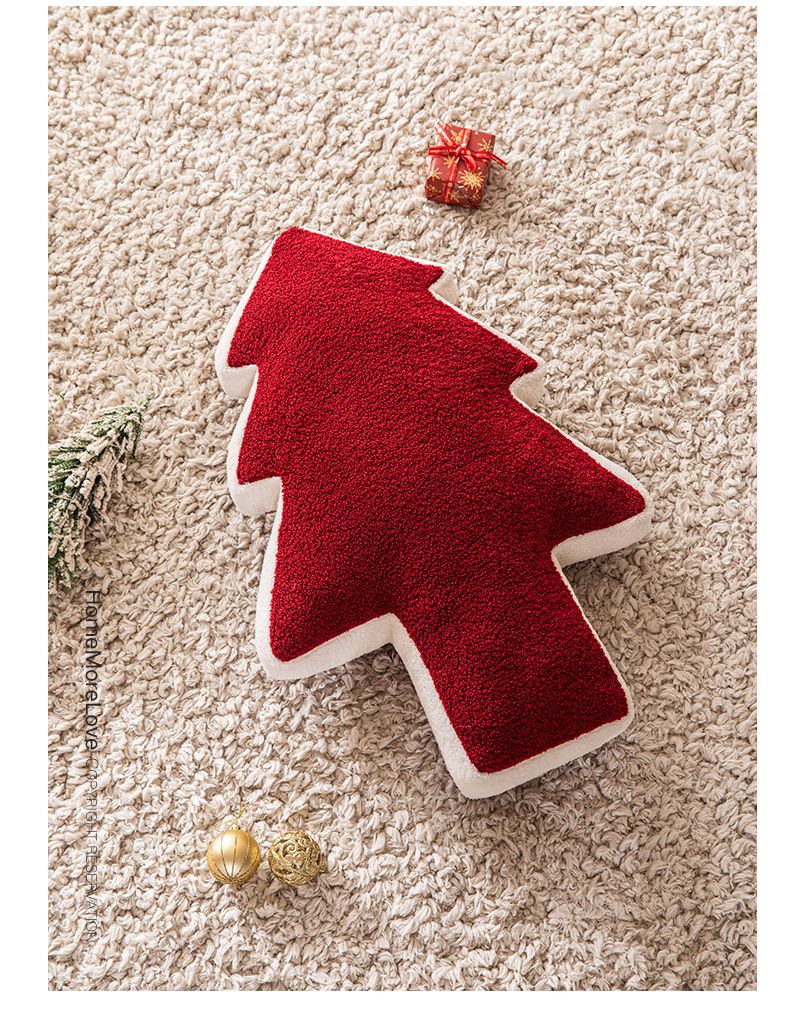 Weihnachtsbaum Speziell geformtes Plüschkissen Home Wohnzimmer Sofa Weihnachtsatmosphäre Dekoratives Kissen Kissen_voghion.com