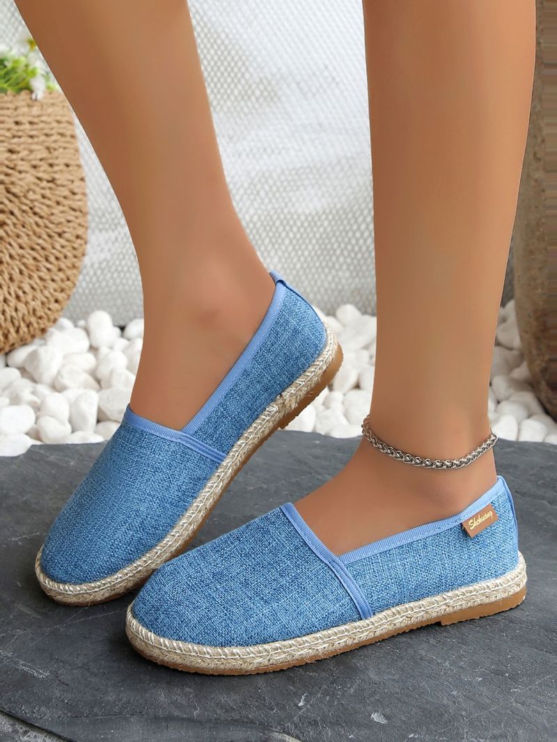 Fisherman shoes women's 2024 spring and summer new round toe slip on casual comfortable flat large size slip on shoes wholesale_voghion.com