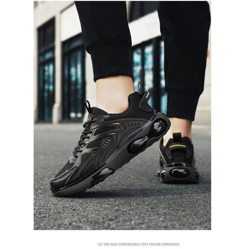 Modieuze Koreaanse vrijetijdsschoenen 2024 Lente Nieuwe Sport Luchtkussen Comfortabele en ademende hardloopschoenen voor heren_voghion.com