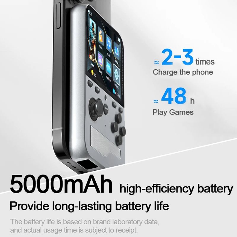 2-in-1-Handheld-Konsole und magnetische Telefon-Powerbank, 2,8-Zoll-IPS-Bildschirm, Linux-Retro-Videospielkonsole, 5000 mAh_voghion.com