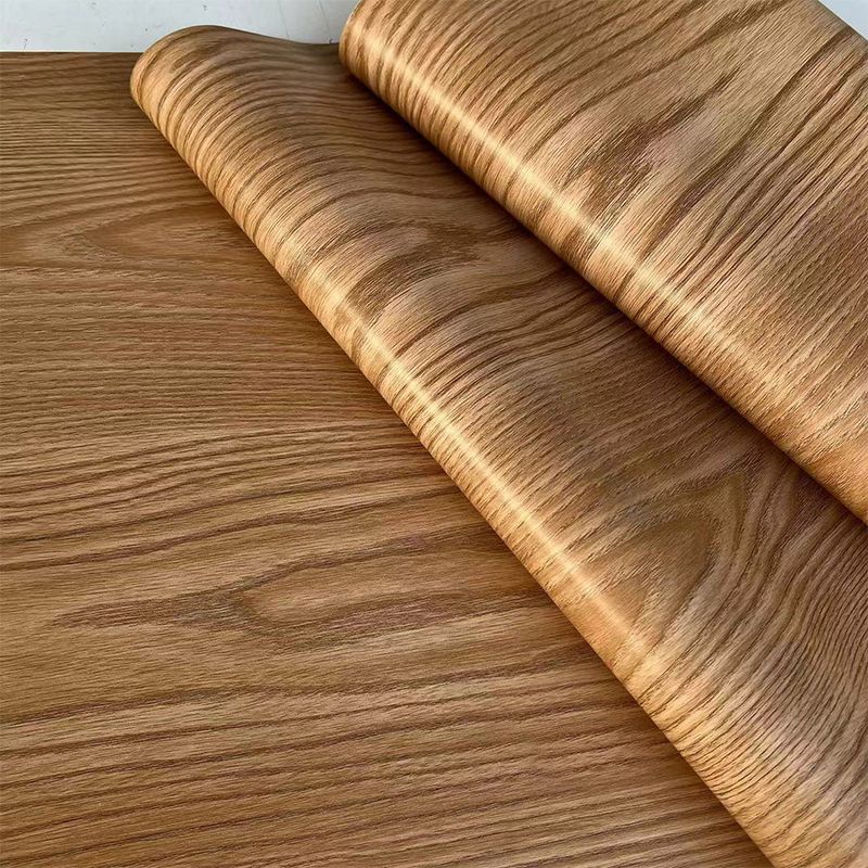 New Brown Wood Grain Self-Adhesive Home Decor DIY Wardrobe Renovation Background Wall PVC Wallpaper_voghion.com