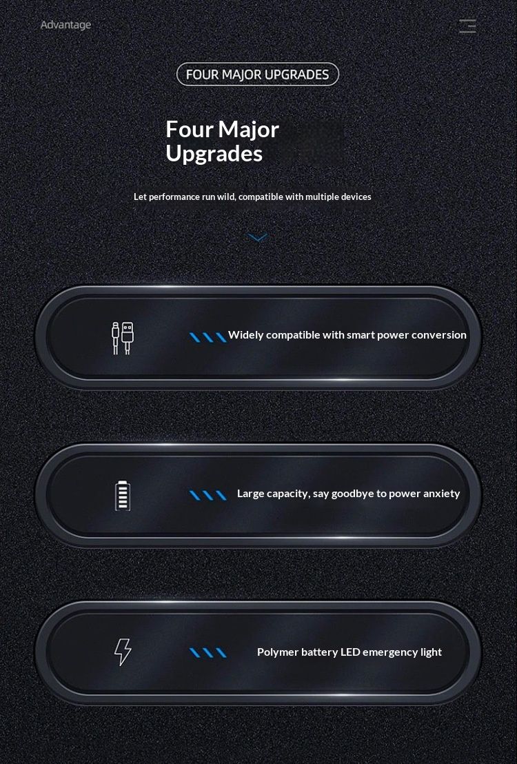 Cross-Border Hand-Crank 30000mAh Outdoor Solar Power Bank With Built-in Cable Fast Charging Long Battery Life_voghion.com