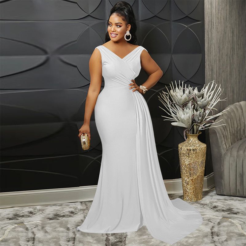 Women's Clothing Ball Gown Evening Dress Elegant Sexy Floor Length Dress Female_voghion.com