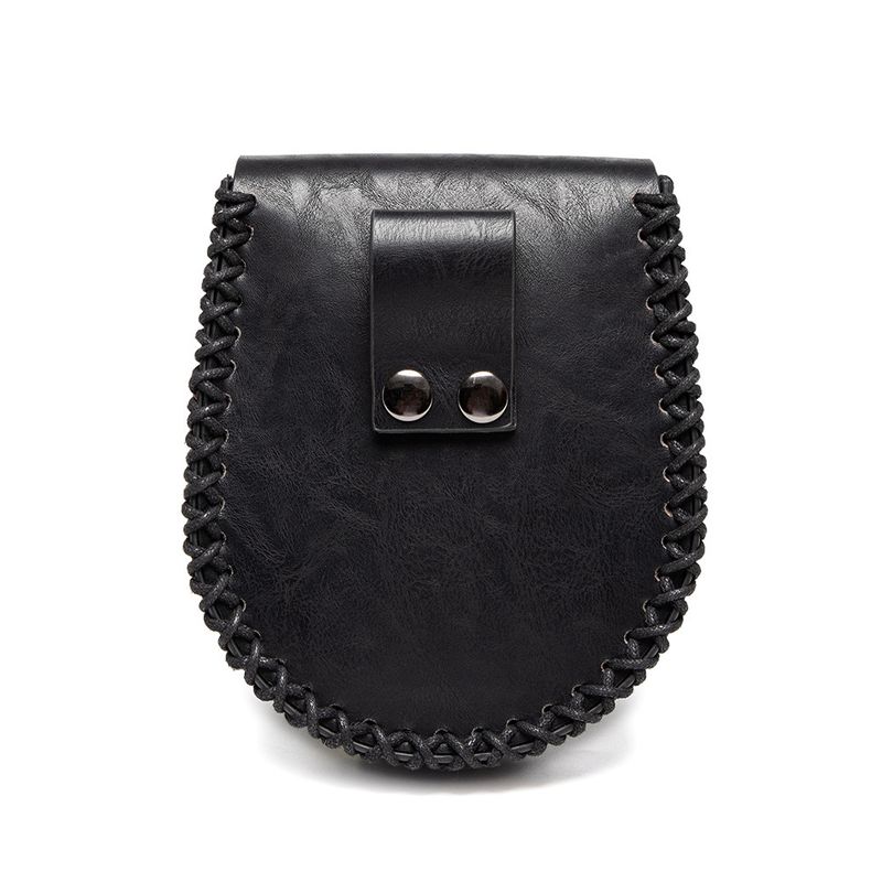 Viking Style Medieval Leather Coin Pouch – Retro Embossed Knight Belt Bag, Vintage Waist Bag for Cosplay and Outdoor Use_voghion.com