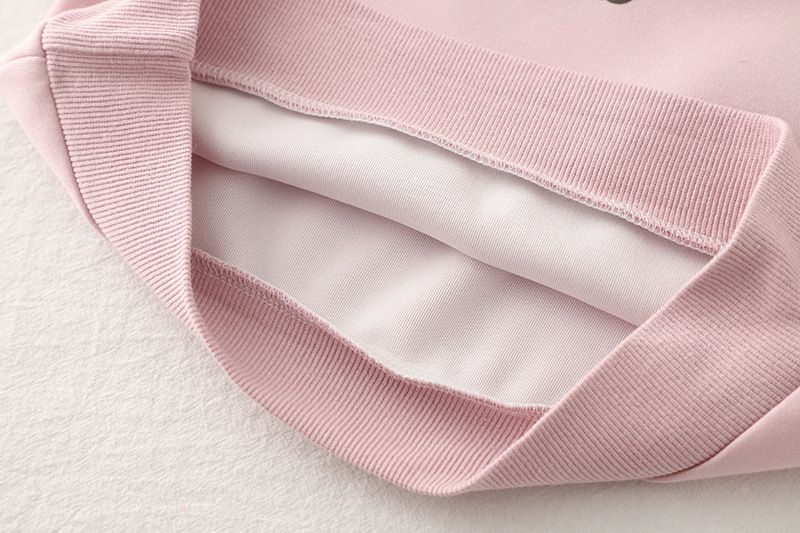 Abbigliamento per bambini primavera e autunno 2025, versione coreana, colletto a ribalta, casual, felpa con cappuccio e maniche lunghe, due pezzi._voghion.com