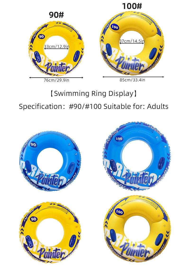 Salvagente gonfiabile da piscina con glitter dorati per adulti - Salvagente gonfiabile in PVC di alta qualità con comodi braccioli (materiale 600D resistente e resistente ai raggi UV)_voghion.com