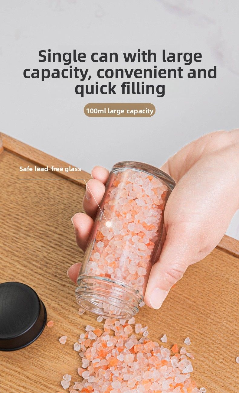 Set di portabottiglie in vetro speciale per condimenti, con ripiano girevole creativo, per la cucina, per la classificazione dei condimenti, per la conservazione, sigillato e a prova di umidità_voghion.com