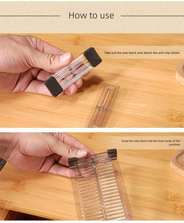 Drawer Organizer Divider Board, Extendable Horizontal Vertical Free Combination, Plastic Partition Sheet For Organizing_voghion.com