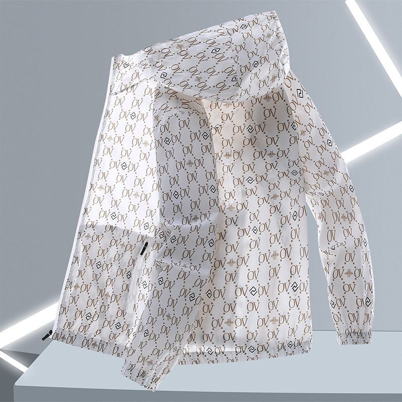 Suitable For All Seasons Ice Silk Sun Protection Jacket For Men, Summer Lightweight Loose Trendy Breathable Couple's Casual Hooded Coat_voghion.com