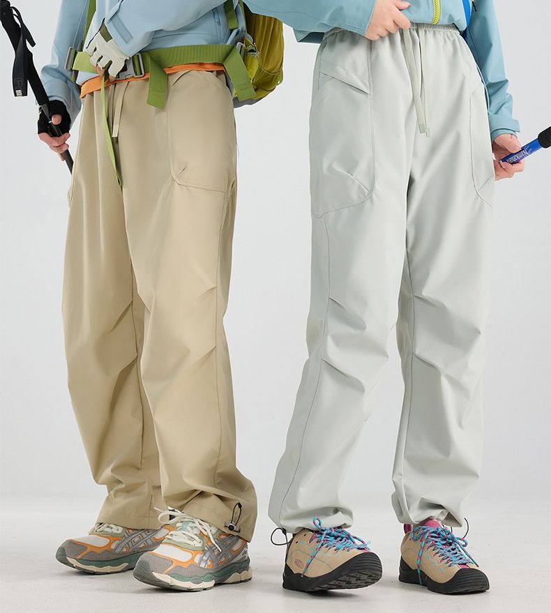 001 Outdoor Hiking Women, Three-in-One Fleece Liner, Detachable Windproof Waterproof Trekking Pants, Warm Pants For Men_voghion.com