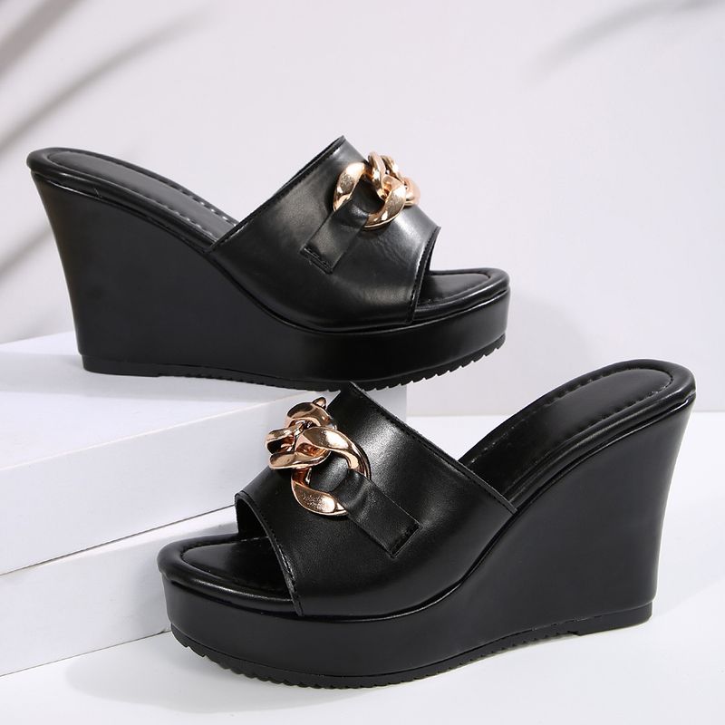Új Wear Platform Platform papucs vastag talppal_voghion.com