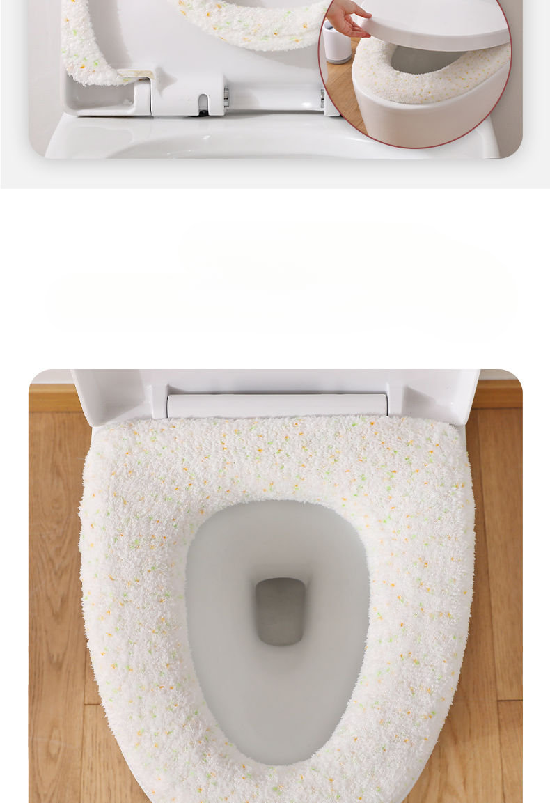 Cuscino Inverno 2024 Nuovo Modello Copriwater Universale per Tutte le Stagioni con Fodera in Pile Ispessito_voghion.com