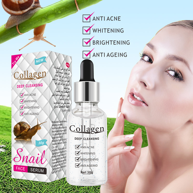 Peimei colágeno líquido original hidratante facial e essência iluminadora essência de caracol_voghion.com