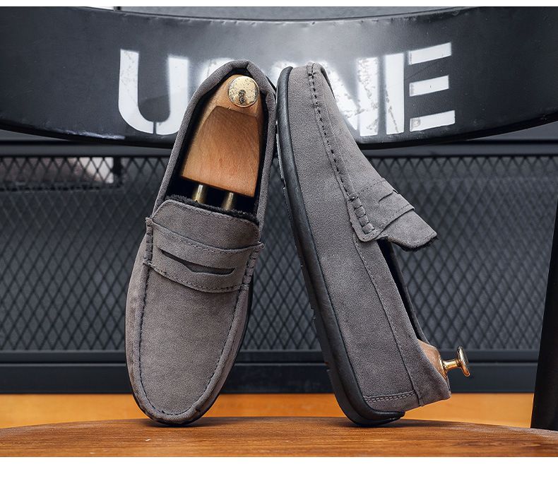 SHLIANG Scarpe casual invernali calde da uomo con fodera in cotone, comode scarpe slip-on da uomo, scarpe comode con chiusura a lacci X0006_voghion.com
