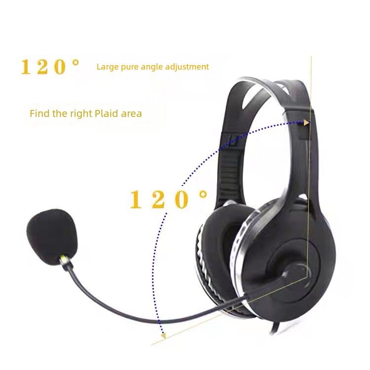 Cuffie per computer Edifier K810, cuffie cablate per notebook con microfono e altoparlante, da tavolo_voghion.com