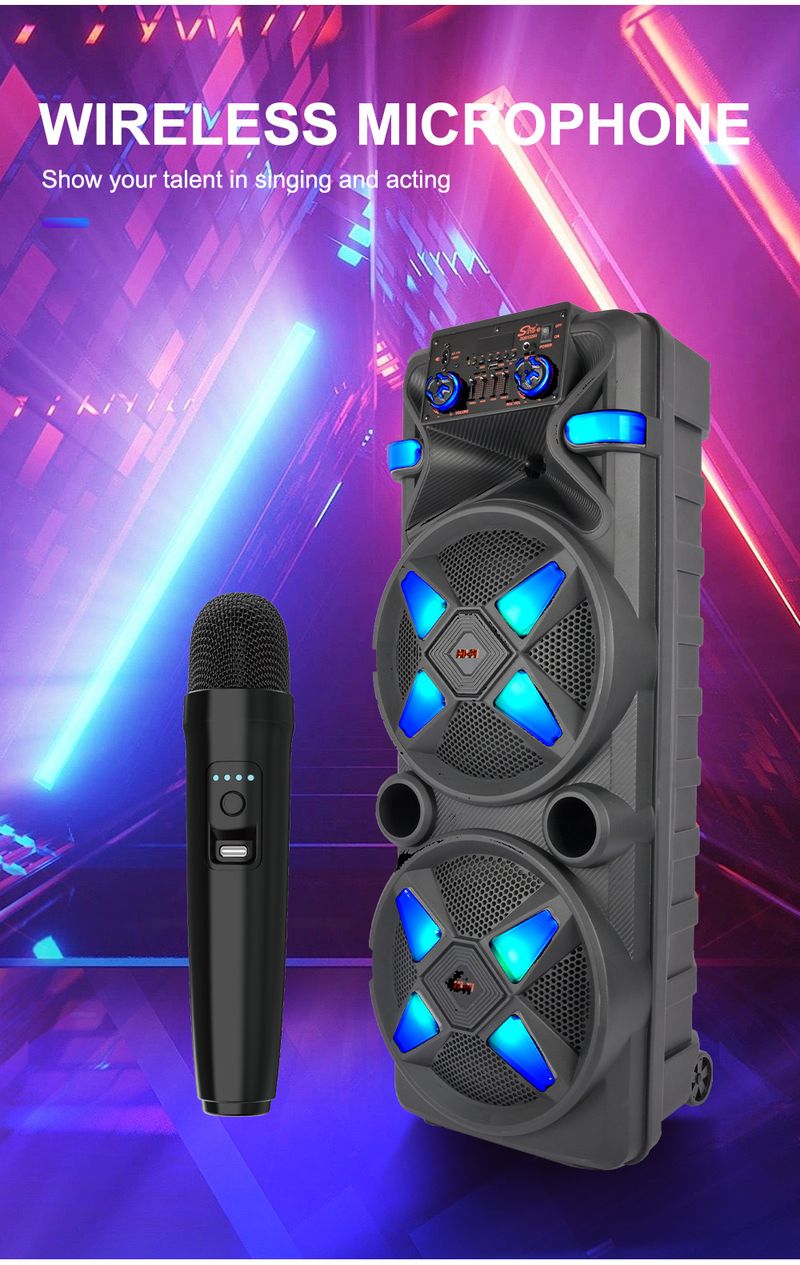ZQS12205 Doppi altoparlanti Bluetooth ad alta potenza da 12 pollici, luci colorate, altoparlanti ad alto volume per esterni_voghion.com