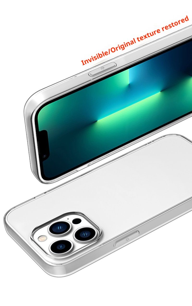 Digitex Schutzhülle aus wasserdichtem, strukturiertem Silikon für iPhone 13 Pro, 15, 14 und 17 – vollständige Abdeckung, transparent_voghion.com