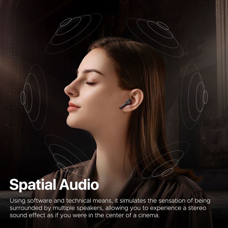 SoundPEATS T3 Pro Kablosuz Kulaklıklar Aktif Gürültü Önleyici Bluetooth V5.4 Kulaklıklar 4 Mikrofonlu, 12mm Sürücü, Çok Noktalı_voghion.com