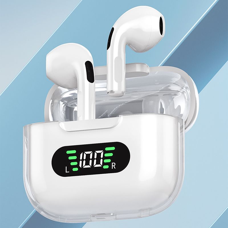 Nuevos auriculares M16Pro, inalámbricos por Bluetooth, auriculares internos tws, auriculares deportivos translúcidos de nave espacial de Ultra largo alcance_voghion.com